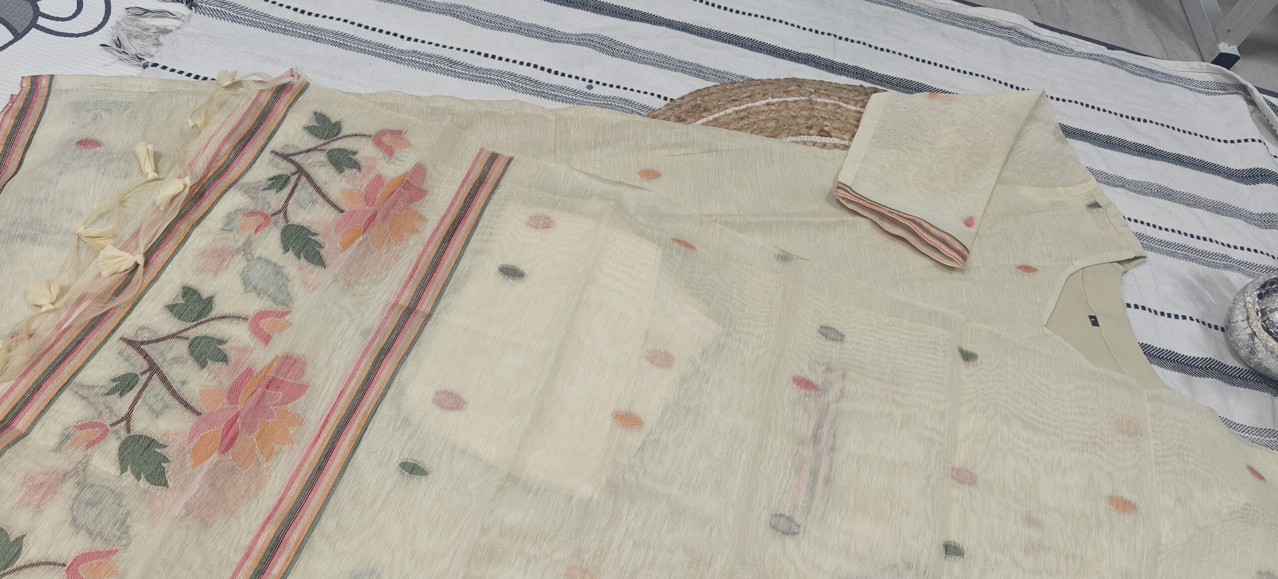 Elegant Jamdhani Weave Kurta – Premium Ethnic Wear - Image 3