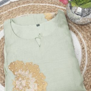 Elegant Mul Chanderi Embroidered Kurta – Premium Ethnic Wear