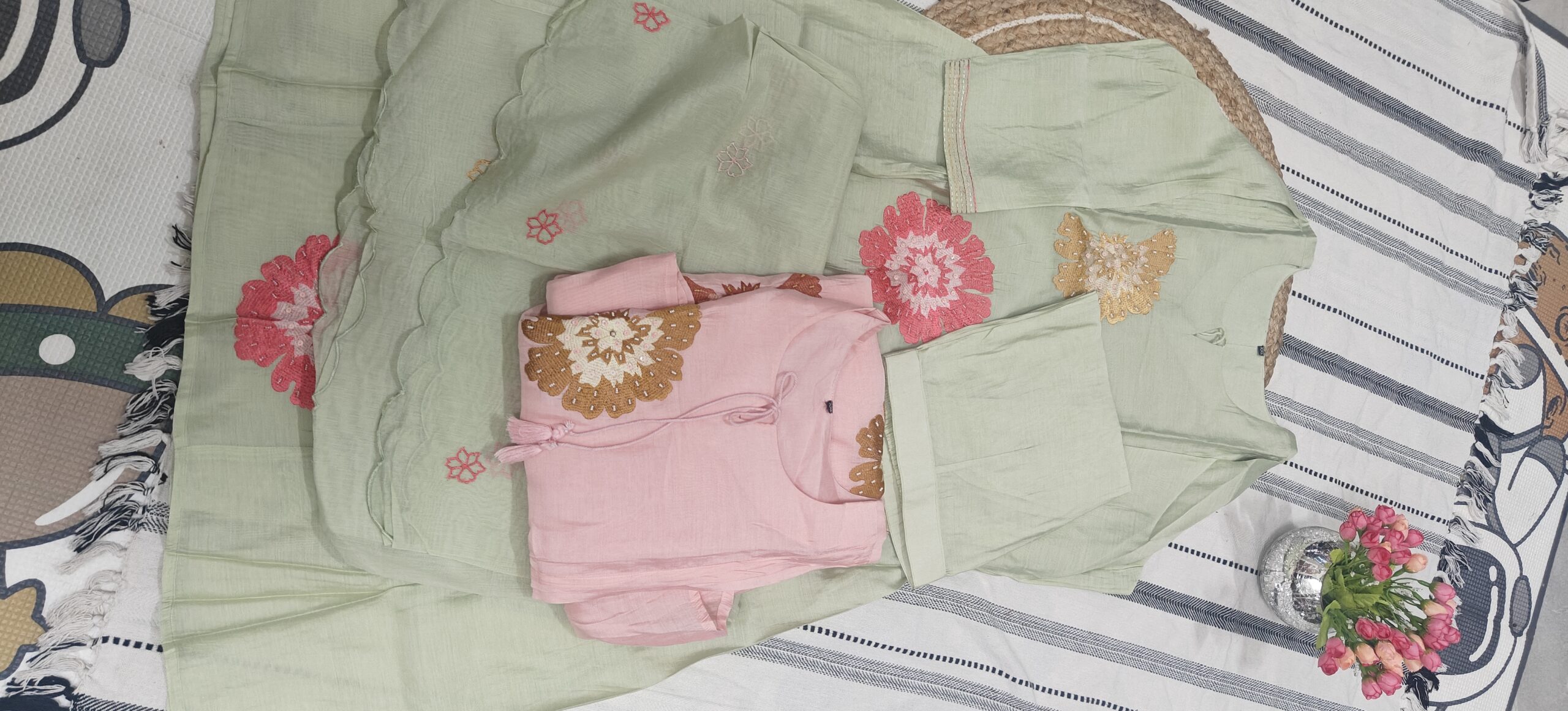 Elegant Mul Chanderi Embroidered Kurta – Premium Ethnic Wear - Image 4