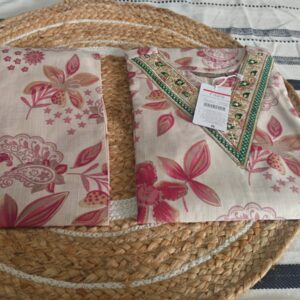 Elegant Floral 2-Piece Kurta Set – Premium Ethnic Wear