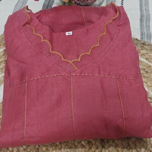 Pink Embroidered Kurta Set