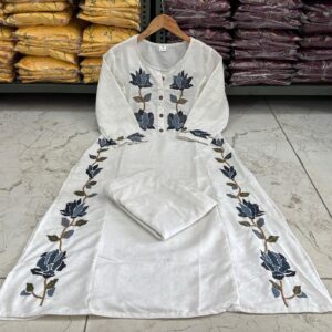 Ivory Bloom Cotton 2-Piece Set