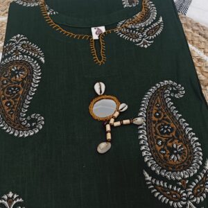 Emerald Paisley A-Line Kurta