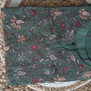 Emerald Bloom Georgette Kurta Set
