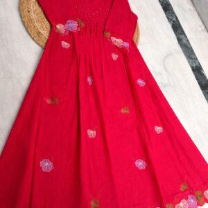 Scarlet Bloom Mul Cotton Kurta Set